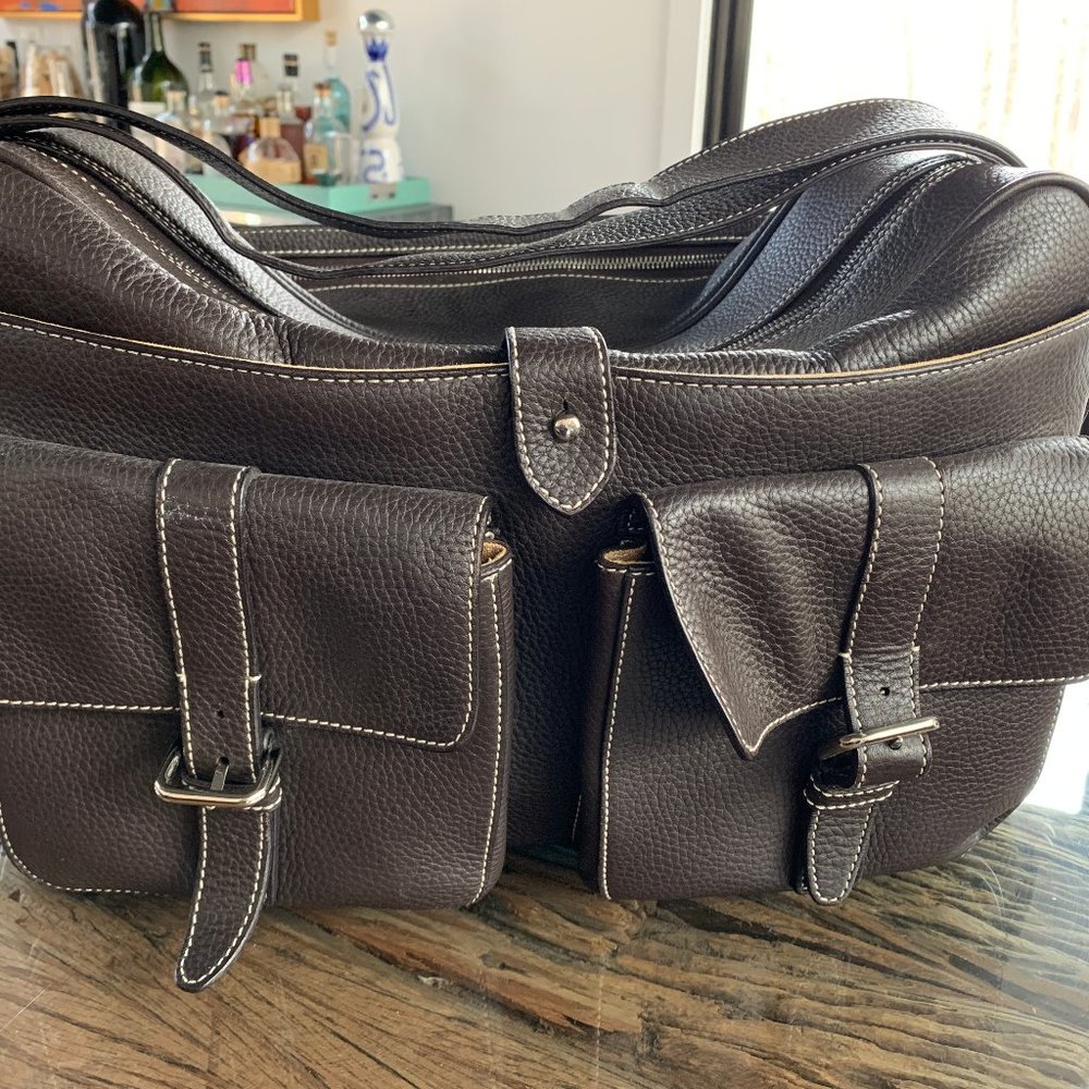 Gorgeous Lambertson Truex Leather Carry on bag